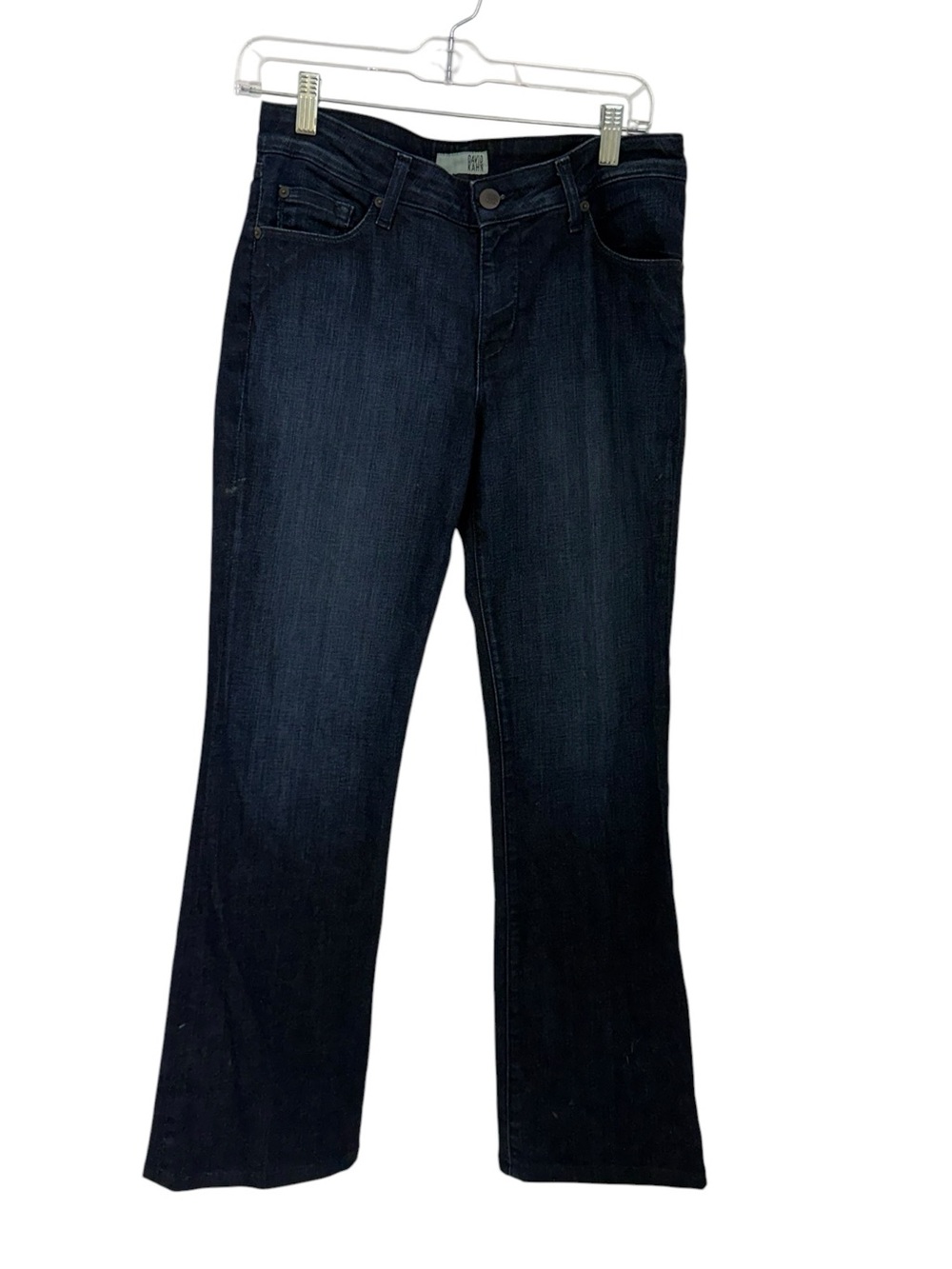 David Kahn McCartney Billy Modified Bootcut Jeans Size 6 Dark Indigo Wash